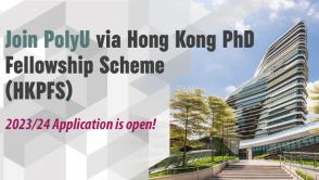 Join PolyU via Hong Kong PhD Fellowship Scheme (HKPFS)